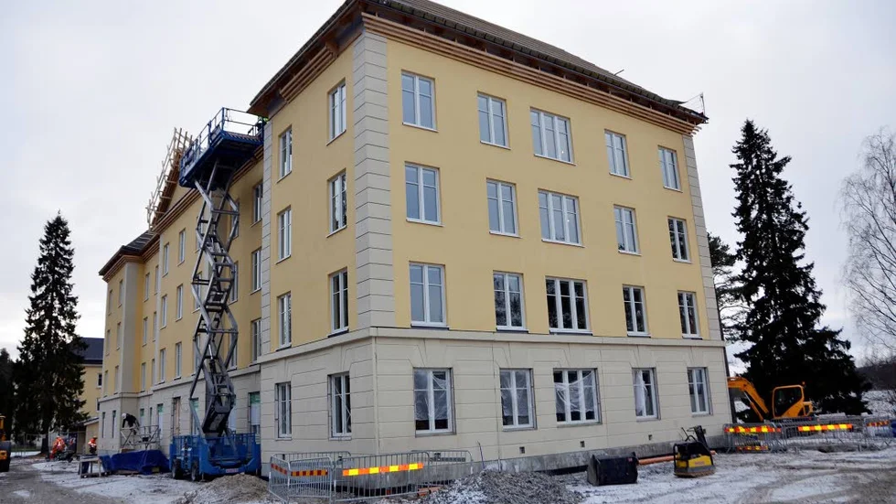 Nytt hus.  Wiksténs nya fastighet på Åbergsleden har a och d arkitektbyrå hjälpt till med att skapa.