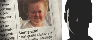 Rysk influencer kuppades in i grattisannons som Harry, 8 år