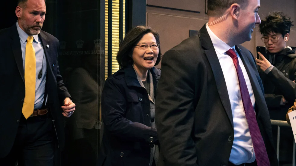 Taiwans ledare Tsai Ing-Wen i New York i USA.