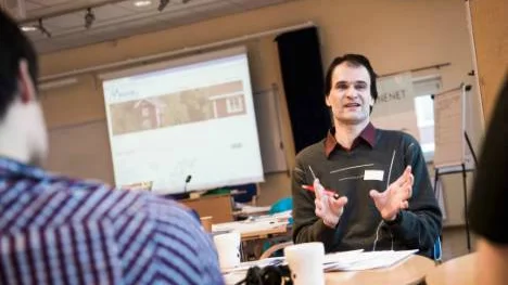 Wolfgang Mehl, projektkoordinator på Nenet, hoppas att beslutsfattare tar täten när det gäller att bygga energieffektivt med offentliga byggnationer.FOTO: Simon Eliasson