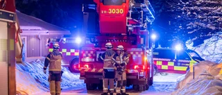 Villabrand i Boden – nio enheter på plats