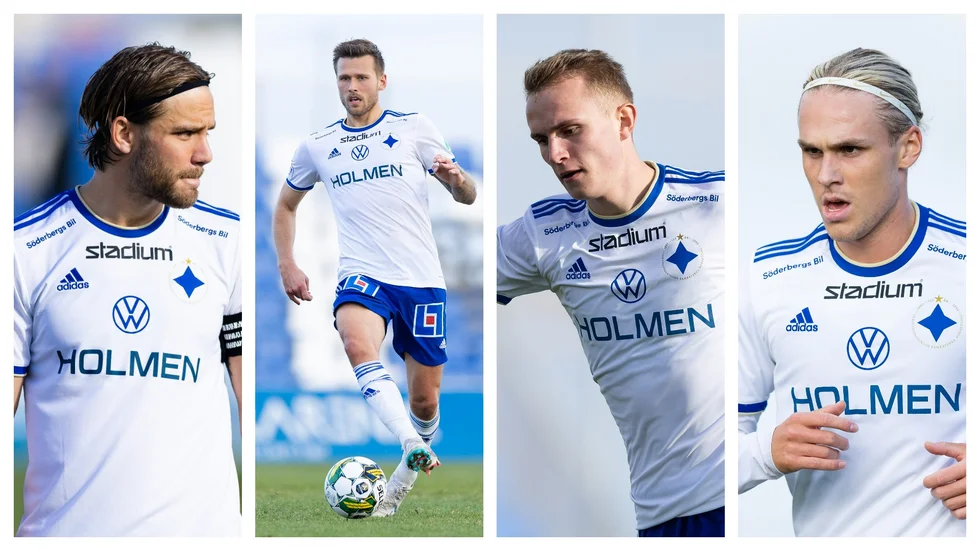 En offensiv kvartett som heter duga. Christoffer Nyman, Arnór Traustason, Victor Lind och Arnór Sigurdsson. 