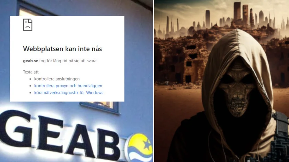 Geabs sajt var eventuellt drabbade av cyberattacken.