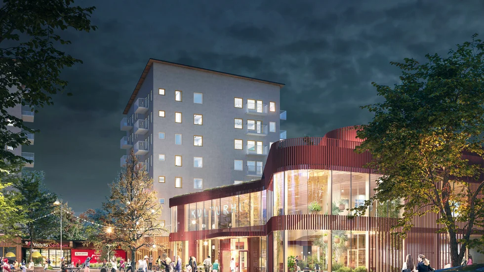 Arkitekternas förslag till nytt aktivitetshus.