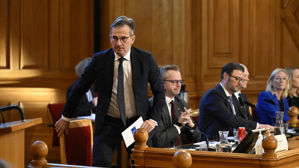 Riksbankschef Erik Thedéen då finansutskottet har öppen utfrågning om finansiell stabilitet.