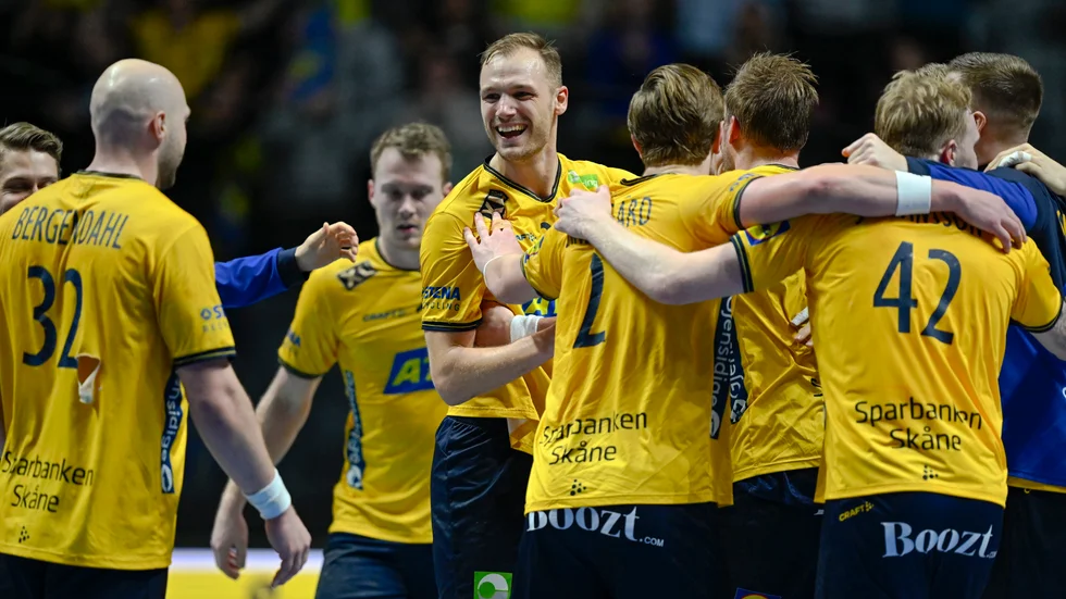 De svenska handbollsherrarna hoppas få fira även mot Frankrike.