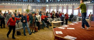 Träningsvideo för äldre tv-sänds