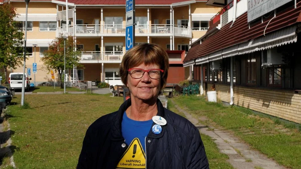 Inger Lundberg kunde knappt tro på valresultatet när hon såg att Liberalerna numer är Älvsbyns tredje största parti.