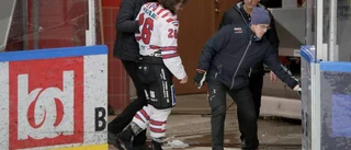 Spelare föll ihop i båset
