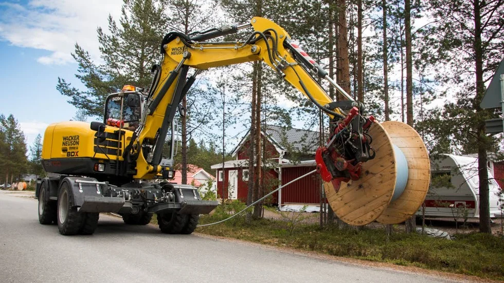 Bredbandsutbyggnaden har pågått på flera ställen.