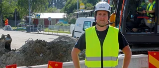 Stort arbete vid Hortlaxvägen
