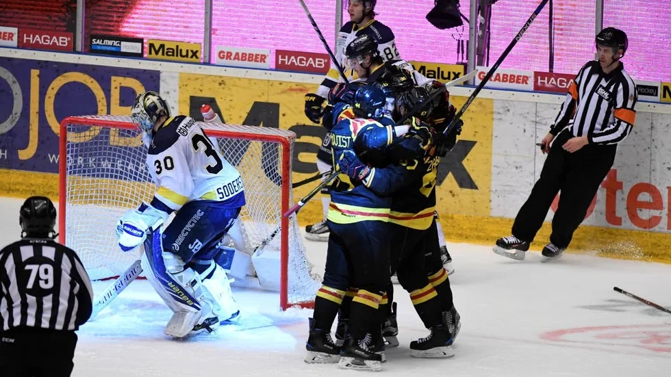 SPURTEN. Brynäs höll på att göra en galen spurt och nå sudden death. Tre raka mål blev det - men HV höll undan.