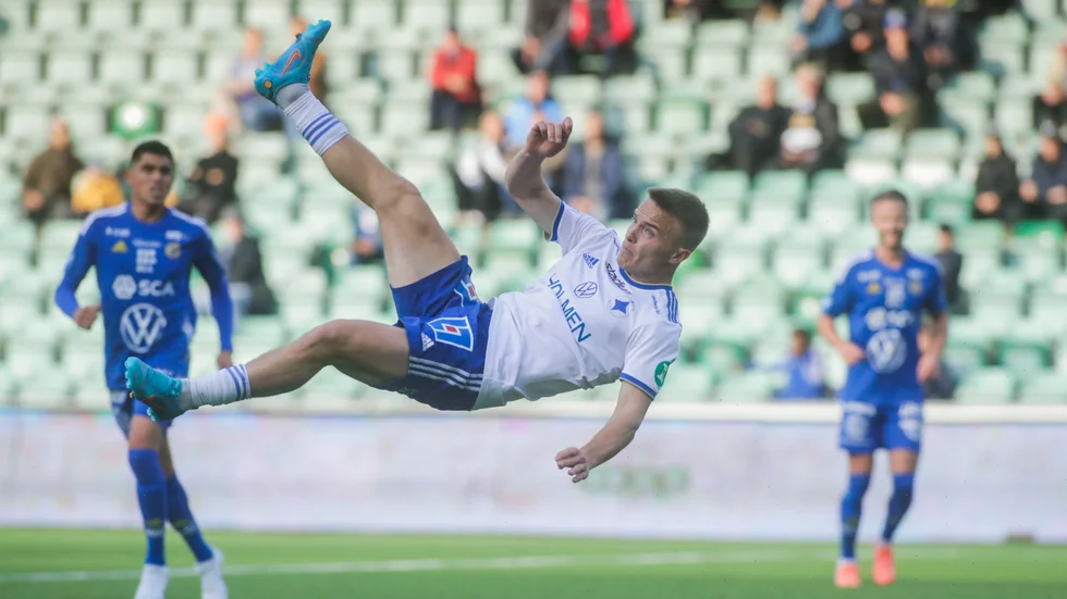 IFK Norrköpings Jacob Ortmark cykelsparkade in 2–0 borta mot Gif Sundsvall i allsvenskan.