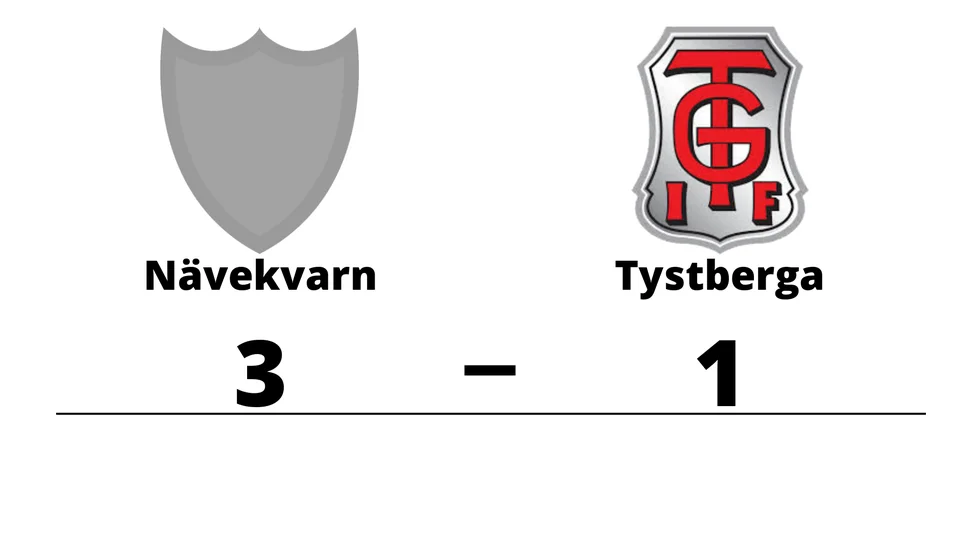 Nävekvarns GoIF vann mot Tystberga GoIF