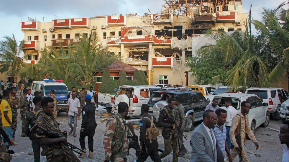 Över 20 människor dog i en al-Shabaabattack mot hotellet Hayat i Somalias huvudstad Mogadishu i augusti.