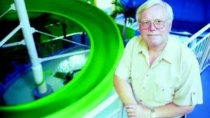 Kjell Johansson är anläggningschef för äventyrsbadet i Ljungby. Han skulle väldigt gärna vilja se ett Vision Grosvad även där.  Men det klarar vi inte av här, säger han.
