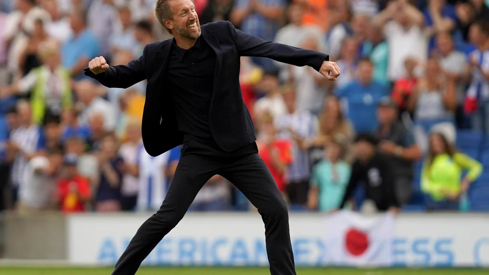 Graham Potter jagas av Chelsea. Arkivbild.