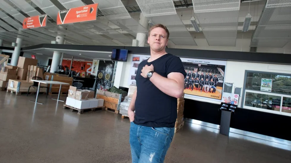 Sports Camp. Marcus Grapne har inte upplevt några problem och känner sig trygg på området.