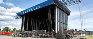 Bråvallas festivalområde växer fram