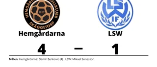 Fyra mål av Damir Zenkovic när Hemgårdarna vann