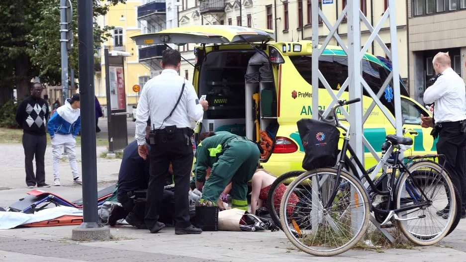 DRAMATISKT. Det var otäcka scener som utspelade sig mitt i Norrköping den 17 augusti.