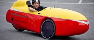 Urpo trampar runt 600 mil i Velomobil
