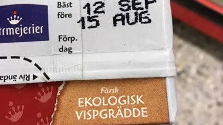 BLEV FEL. Slutdatumet är fel. Norrmejerier garanterar inte  hållbarheten längre än till 24 augusti.