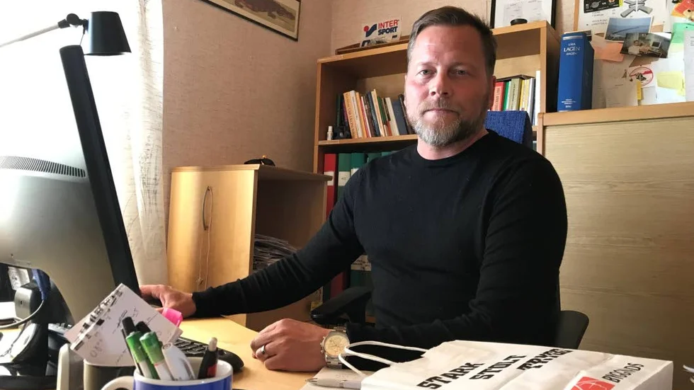 Joakim Lindholm, ordförande för Byggnads region Norrbotten, ser ett problem med F-skattare. (Arkivbild)