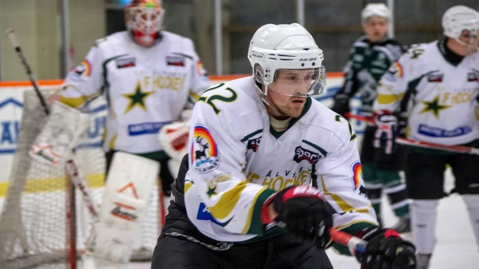 Anton Nilsson gjorde mål i Älvsbyns galna storseger mot Malmberget.