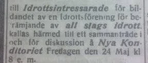 100-årsjubilerande idrottsförening