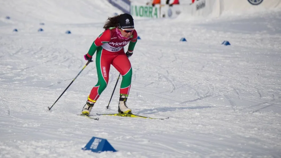 Olivia Alm, Strömnäs GIF, gjorde en kanontävling i fristilsloppet över 10 kilometer.