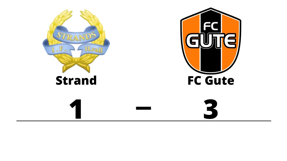 Strands IF förlorade mot FC Gute