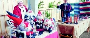 Julmarknad i Ljusfall-museet