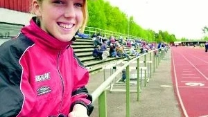 IK Tiwaz My Nordström tillhör Sverige-eliten i höjdhopp. I lördags vann hon sin gren i Norrköpings Games på Borgsmo IP.
FOTO: JAN FORSBY
