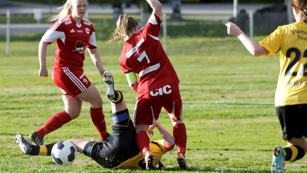 Gammelgårdens Johanna Andersson, förra säsongen i Piteå IF, blev matchvinnare i seriefinalen mot Infjärden. ?foto: gunnar westergren