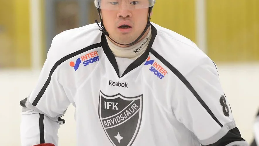 Daniel Nyström gjorde ett av målen för Arvidsjaur.