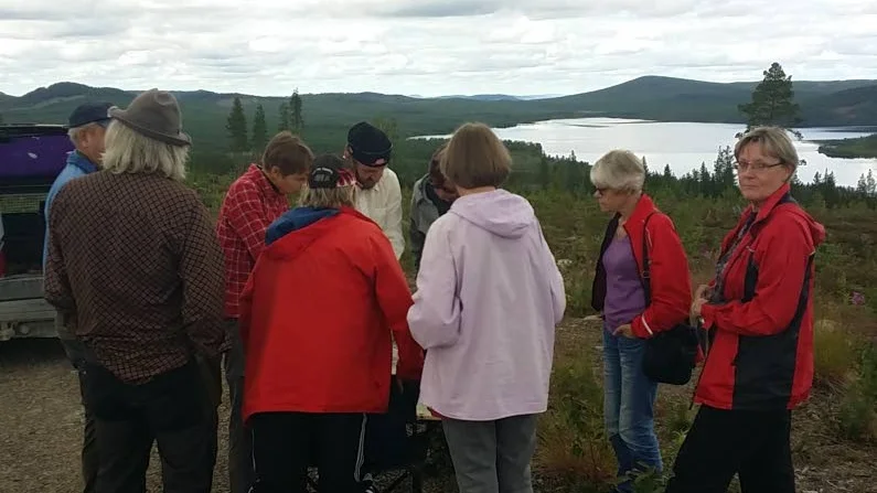Tisdag arrangerade miljögruppen Älvsbyn en exkursion till Laver där Boliden vill återuppta gruvbrytningen.