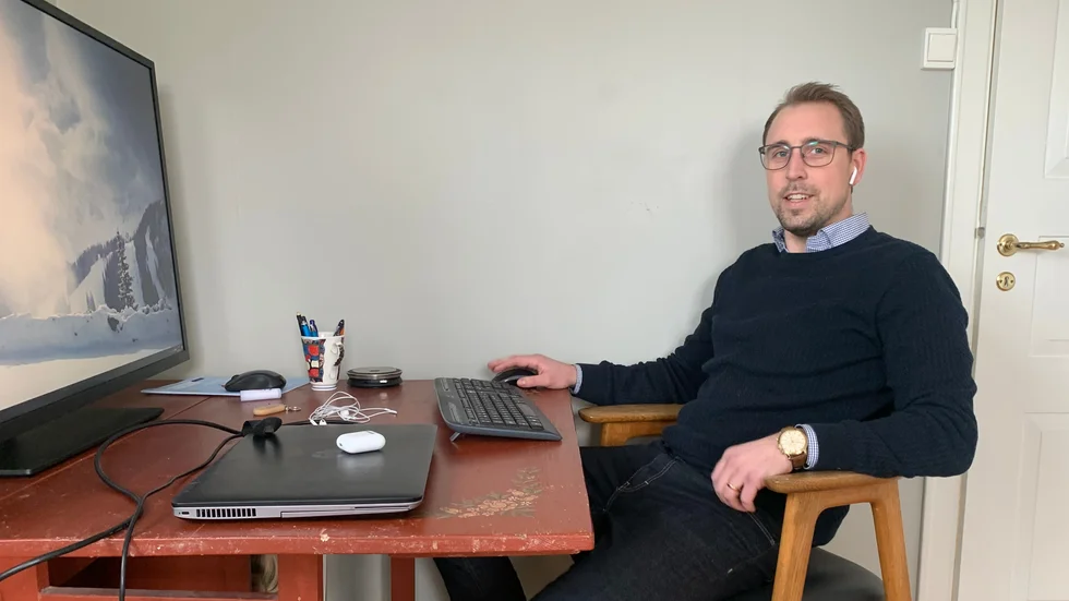 Martin Reimhult ser till att jobba hemifrån när han inte har möten som kräver att han är på plats. 