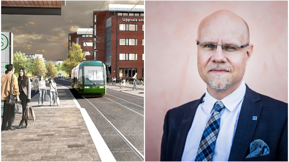 "Vi ändrar vår tidigare linje att vi ville ha spårvagnstrafik. Vi tycker att beslutet känns förhastat", säger Jonas Segersam (KD), kommunalråd.