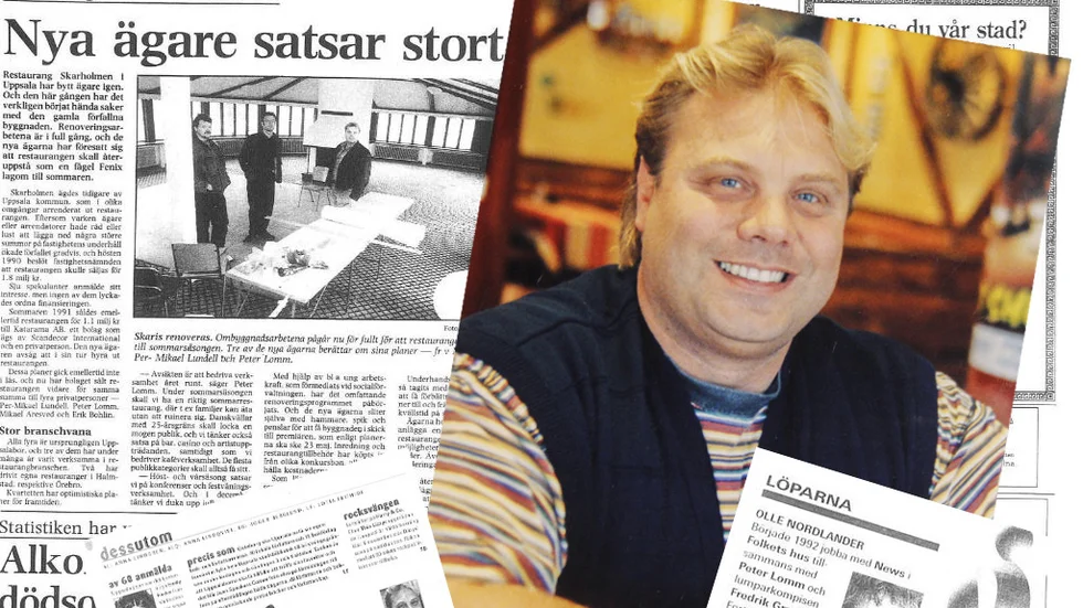 Peter Lomm var under flera år en känd krögare i Uppsala. Han bytte sedemera Uppsala mot Thailand, men även där öppnade han krog.
