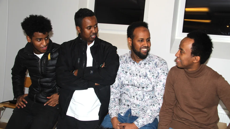 Masod Mohamud, Osman Shardi, Nour Avdela och Mohamed Amiin är några av krafterna bakom föreningen Hope för ungdomsutveckling.