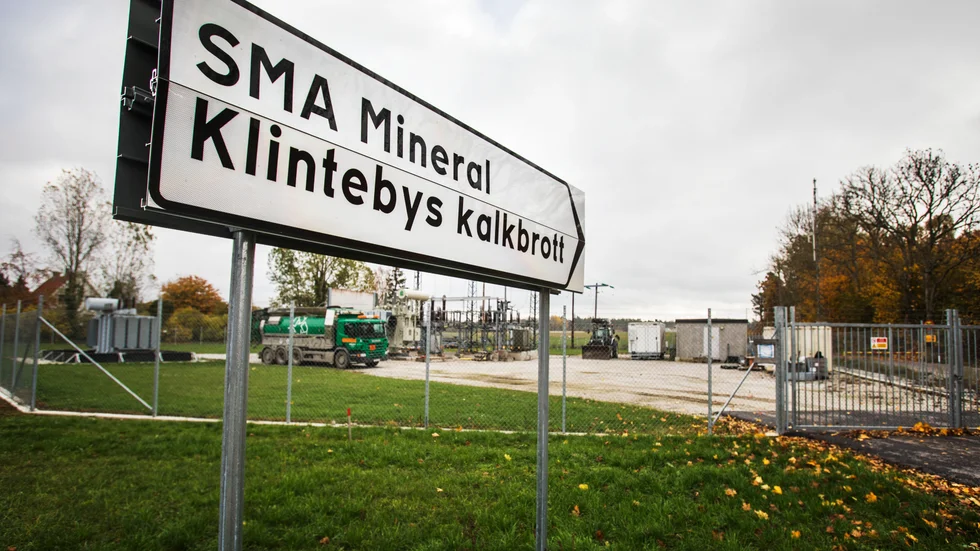 Klintebys kalkbrott i Klinte.