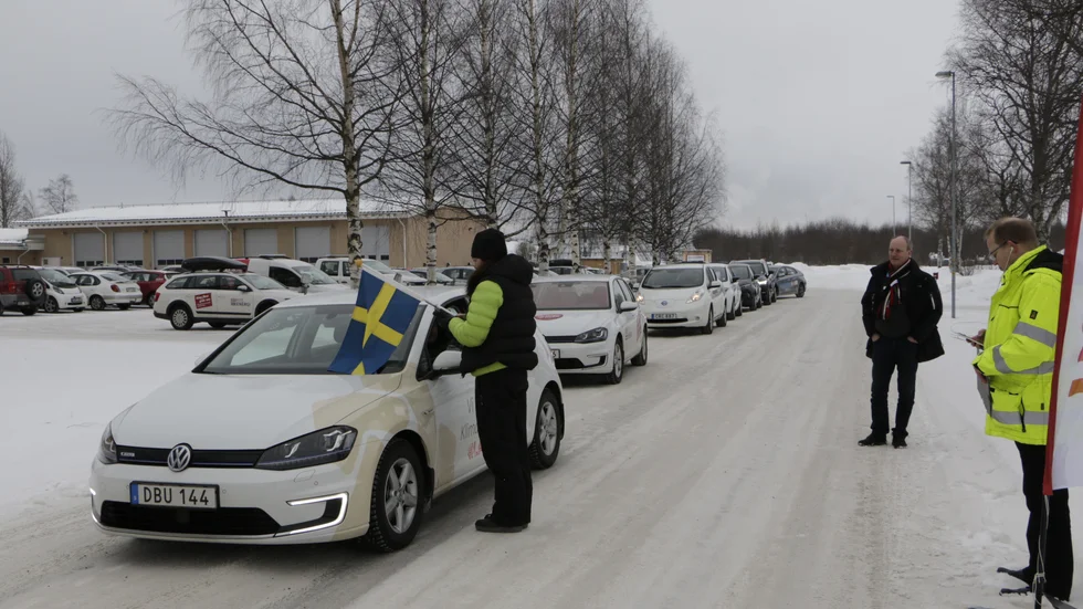Elbilsrallyt är en av de saker som "Lika bra med Celler-I" anordnat för att testa och visa allmänheten hur bra (eller mindre bra) elbilarna fungerar utanför städerna.