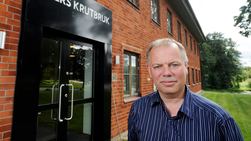 Peter Servin är vd för Åkers krutbruk som ska bebygga området på andra sidan Råckstaån.