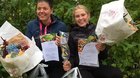 Sara Svensson och Amanda Stensson vann varsin tävling under matfestivalen Smaka på Värmland. 