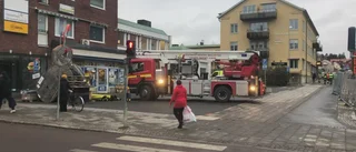 Larm om brand i lägenhet i centrala Skellefteå