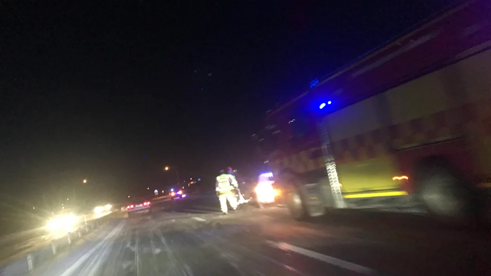 Olyckan ska ha skett i norrgående riktning. FOTO: Läsarbild