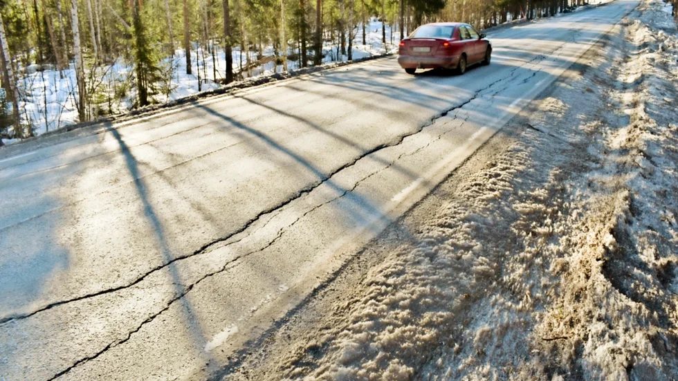 Här är en del av etapp ett, som kanske kan göras nästa sommar. Breddningen blir lite drygt två meter. 