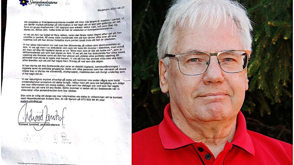 "Godtyckestyranni" är Lars Frantzéns benämning på hur partiet agerat i frågan om uteslutning av Simon Alm ur partiet.