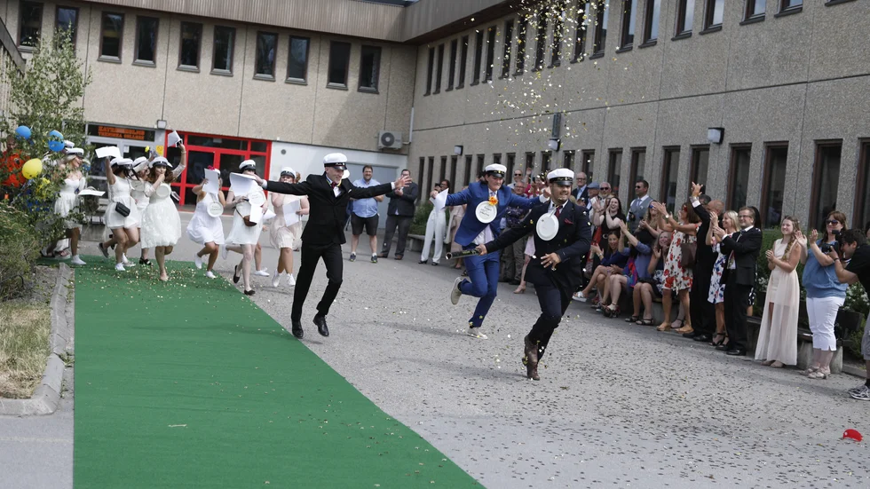 I år kommer inga anhöriga tilltåtas delta vid studenternas utrsping. Bilden är från 2018.
